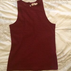 Hollister High Neck Knit Bodycon Tank